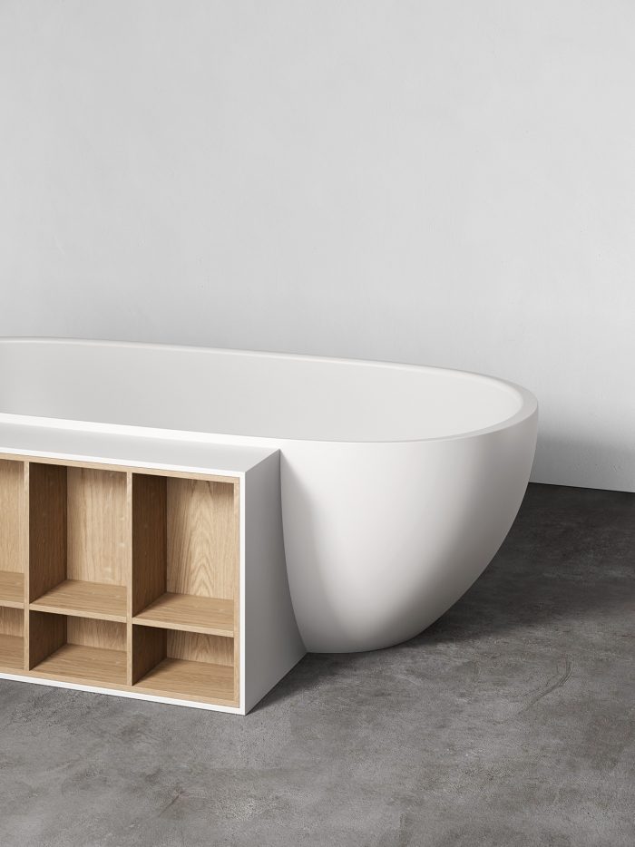 Vasca Hole con libreria REXA Design