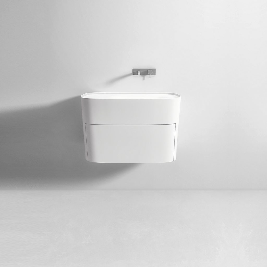 Lavabo sospeso Fonte con cassetto REXA Design