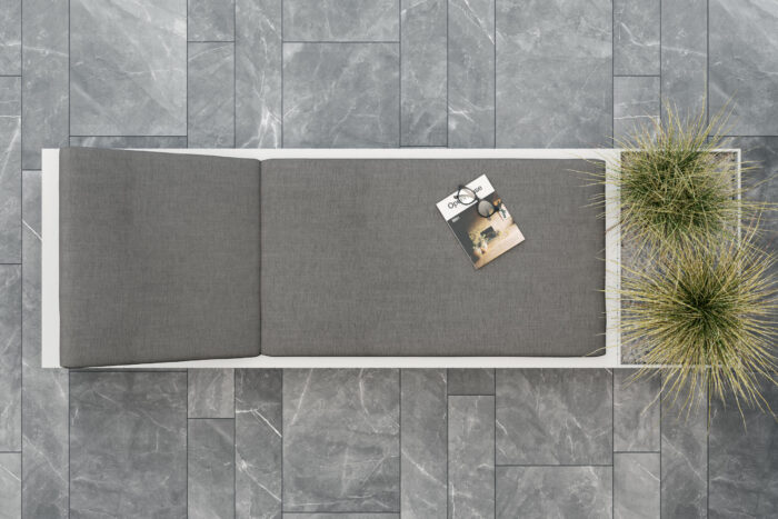 Lettino in Corian® outdoor REXA Design