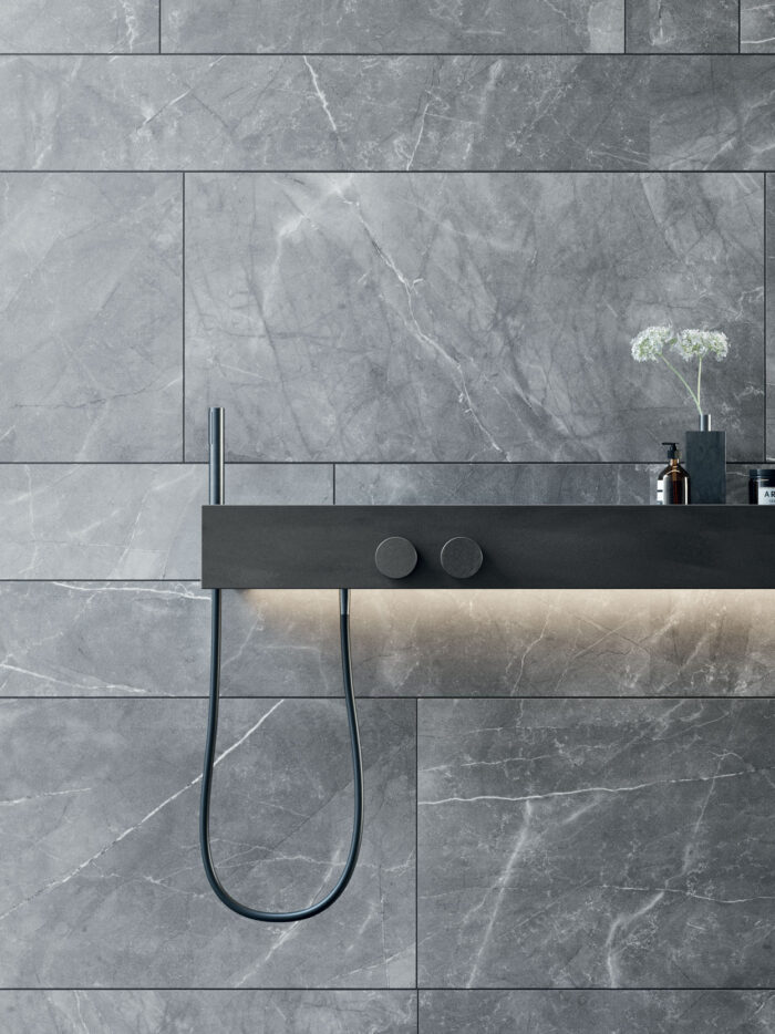 Seamless - Mensola con rubinetteria doccia REXA Design