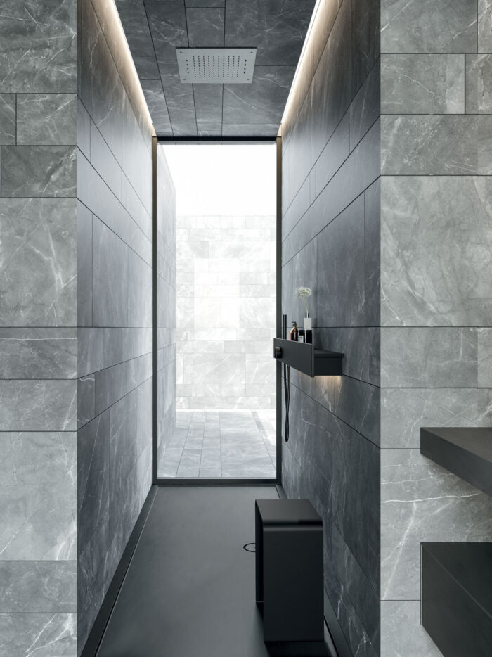 Seamless - Mensola con rubinetteria doccia REXA Design