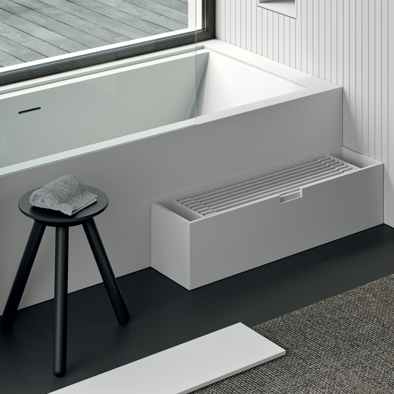 Box porta doghe in Corian® REXA Design